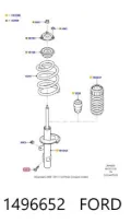 Parafuso de fixação de amortecedor dianteiro Ford Transit V347/8