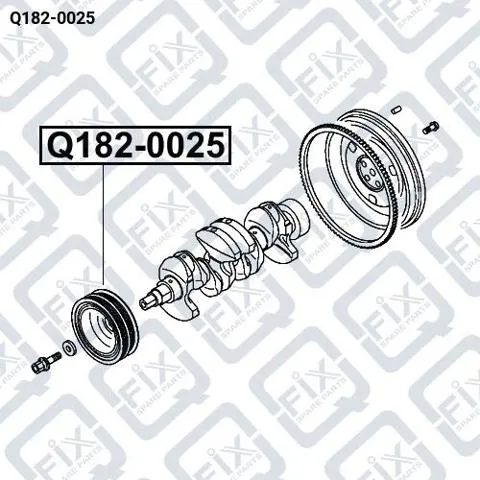 Polia de cambota Q1820025 Q-fix