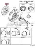 Disco de embraiagem Toyota Corolla R10