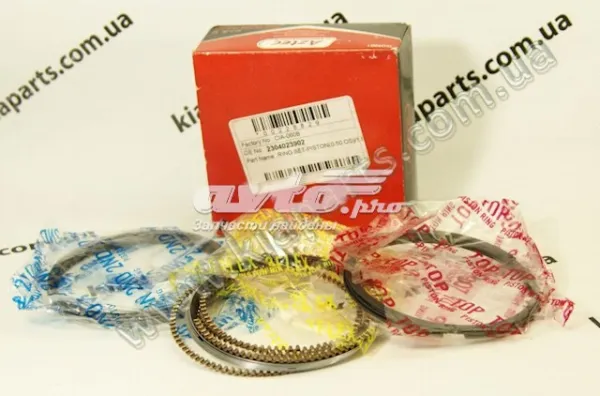 Kit de anéis de pistão de motor, 1ª reparação ( + 0,25) 230402G921 Hyundai/Kia