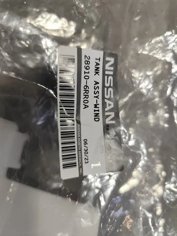 Tanque de fluido para lavador de vidro 289106RR0A Nissan/Infiniti
