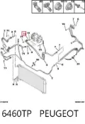 Bucim do compressor de aparelho de ar condicionado Peugeot 607 9D, 9U
