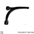 Braço oscilante inferior direito de suspensão dianteira Peugeot 607 9D, 9U