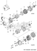 Induzido (rotor) do gerador Chevrolet Aveo T250, T255