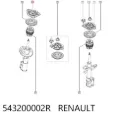Suporte de amortecedor dianteiro Renault Laguna BT0, BT1