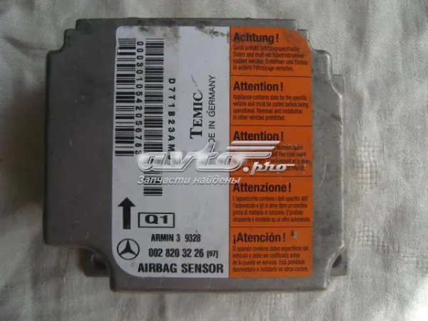 Módulo processador de controlo da bolsa de ar (Centralina eletrônica AIRBAG) 0028203226 Mercedes