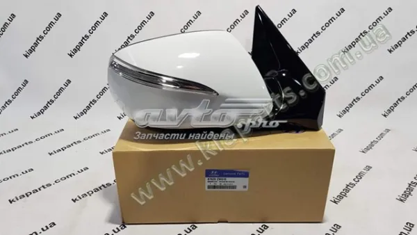 Espelho de retrovisão direito 876202W010 Hyundai/Kia
