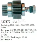 Roda-livre do motor de arranco Isuzu Trooper UBS