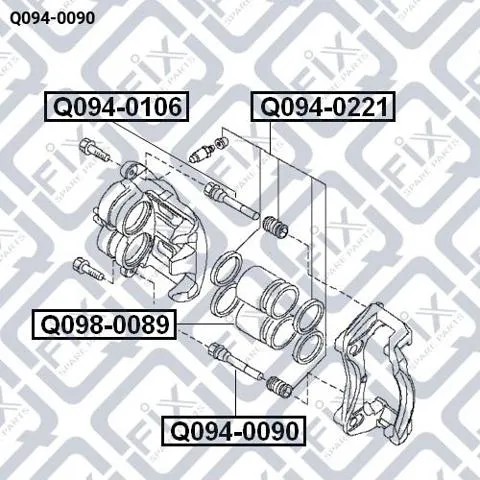 Guia superior de suporte dianteiro Q0940090 Q-fix