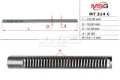 Veio (haste) da cremalheira da direção Mitsubishi L 200 KA, KB