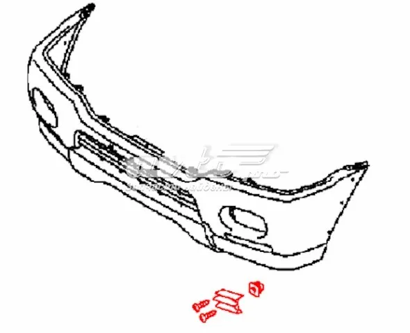 Tampão (grelha) das luzes de nevoeiro do pára-choque dianteiro esquerdo Mitsubishi Montero SPORT