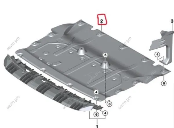 Proteção de motor dianteira 51759477054 BMW