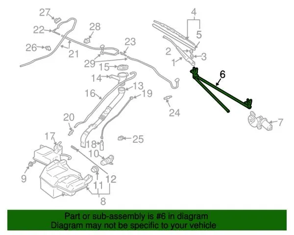 Trapézio de limpador pára-brisas MR388040 Mitsubishi