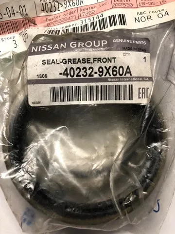 Bucim de cubo dianteiro 402329X60A Nissan/Infiniti