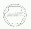 Bota de proteção interna esquerda de junta homocinética do semieixo dianteiro Opel Corsa S07