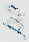 Bucha de fixação da cremalheira da direção Ford C-Max CB3