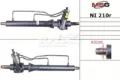 Cremalheira da direção Nissan Primera P10