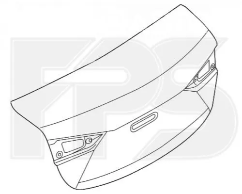 Tampa de porta-malas BHY35261XB Mazda