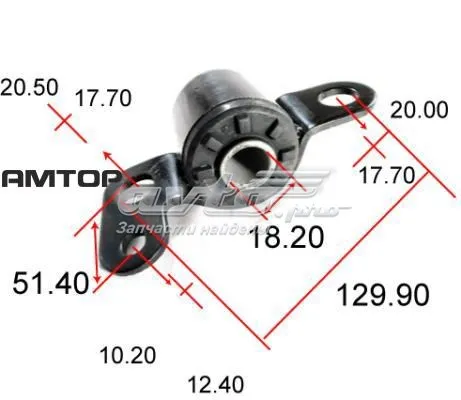 Compre AAMTO1002 Tenacity Bloco silencioso dianteiro do braço oscilante inferior