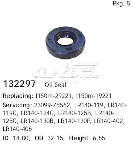 Vedação do gerador 1465836W00 Nissan/Infiniti
