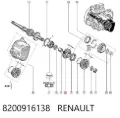 Roda dentada motriz de 5ª velocidade Renault Kangoo KC0, KC1