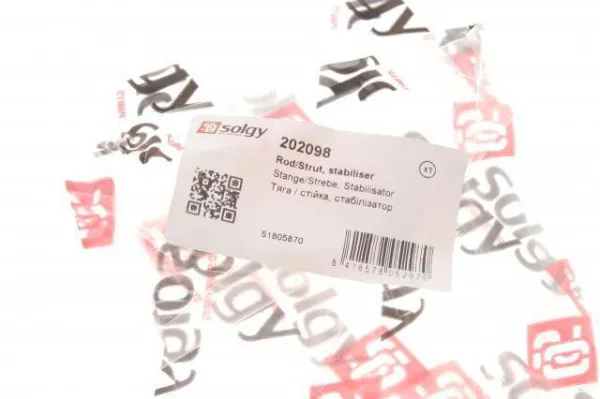Montante de estabilizador dianteiro 202098 Solgy