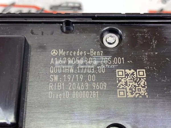Unidade de botões dianteira esquerda de controlo de elevador de vidro A16790599037N49 Mercedes