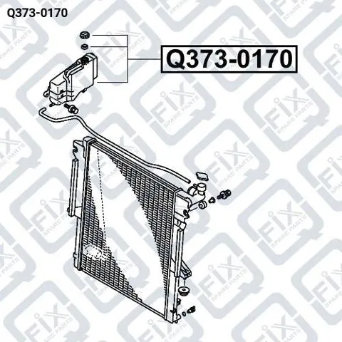 Tanque de expansão do sistema de esfriamento Q3730170 Q-fix