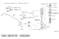 Bucha de estabilizador traseiro Nissan X-Trail T30