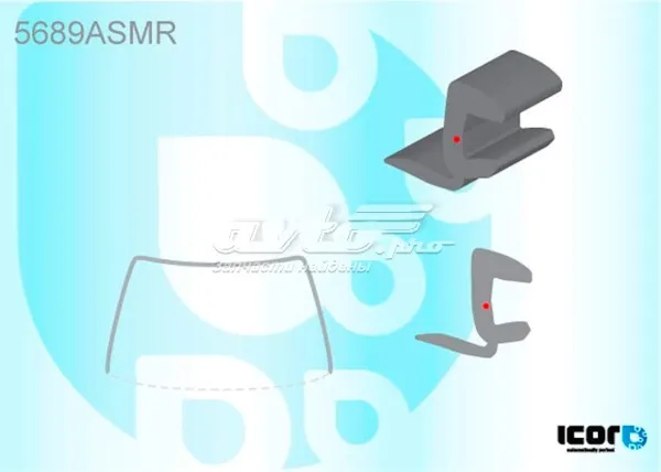 Moldura de pára-brisas GS4819P110X FPS