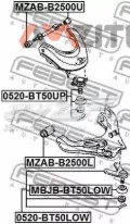 Bota de proteção de suporte esférico inferior Ford Ranger ET
