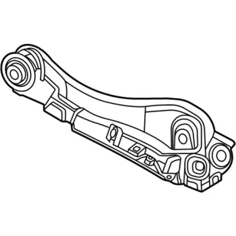 Braço oscilante inferior direito de suspensão traseira 551A06US0B Nissan/Infiniti