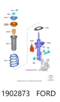 Rolamento de suporte do amortecedor dianteiro Ford Fiesta CB1