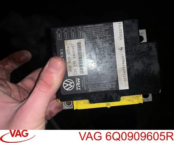 Módulo processador de controlo da bolsa de ar (Centralina eletrônica AIRBAG) 6Q0909605R VAG