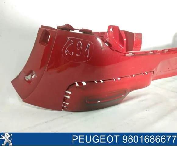 Pára-choque traseiro 9801686677 Peugeot/Citroen