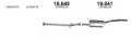 Silenciador, parte central Mitsubishi L 200 KA, KB