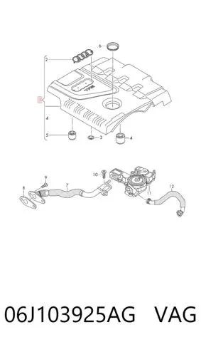 Tampa de motor decorativa 14103017 AND