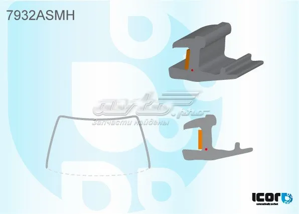 Moldura de pára-brisas Subaru Impreza III