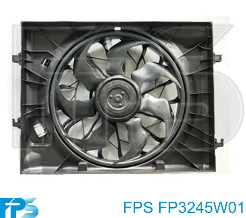 Ventilador elétrico de esfriamento montado (motor + roda de aletas) FP3245W01 FPS