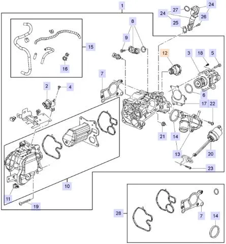 Cano derivado do sistema de recirculação dos gases de escape EGR 55572972 General Motors
