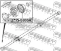 Bota de proteção da junta universal Mitsubishi L 200 KA, KB