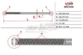 Veio (haste) da cremalheira da direção BMW 7 E65, E66, E67