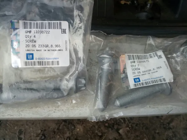 Parafuso de fixação de amortecedor traseiro 2005233 General Motors