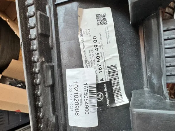 Radiador direito de esfriamento de motor A1675054900 Mercedes