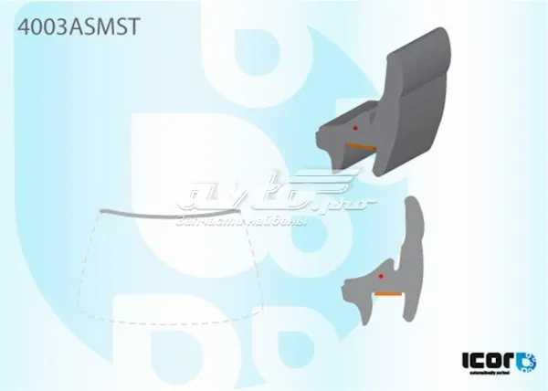 Moldura de pára-brisas Honda Accord VIII