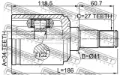 Junta homocinética interna dianteira esquerda SsangYong Rodius 