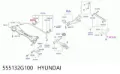 Bucha de estabilizador traseiro Hyundai Matrix FC
