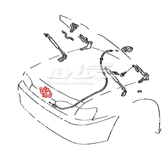 Fecho da capota Toyota Camry III