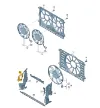 Conduto de ar/defletor do radiador, superior 8W0121674B VAG