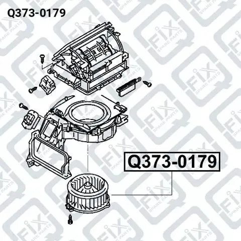 Motor de ventilador de forno (de aquecedor de salão) Q3730179 Q-fix